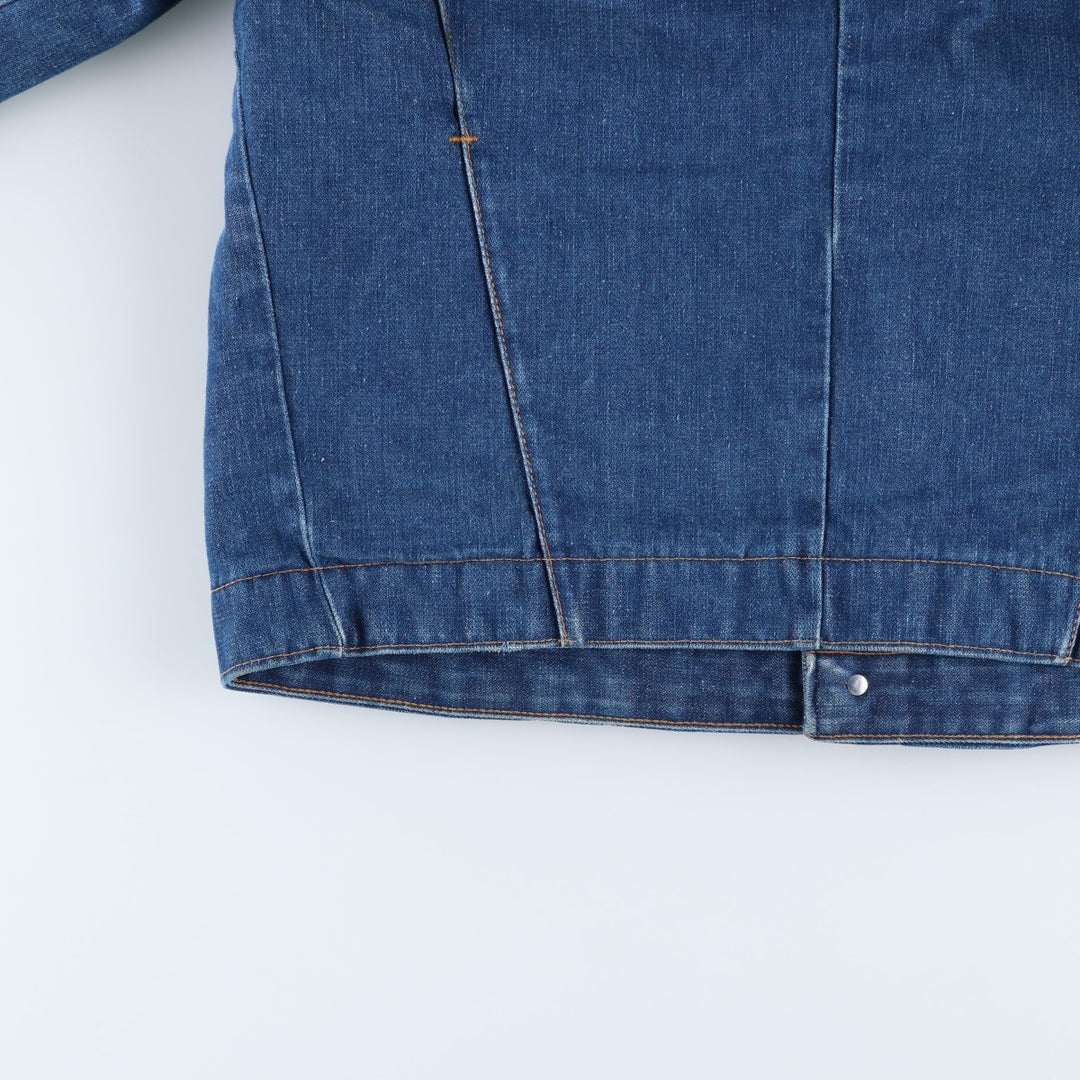 Vintage 1970'S Key Imperial denim jacket, men's size L unclear blue type Vintage Second Hand