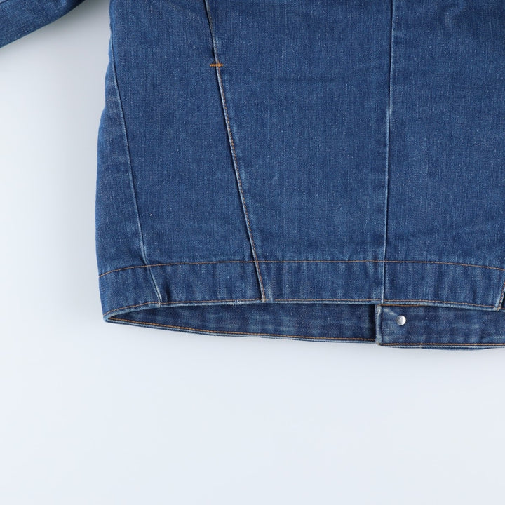 Vintage 1970'S Key Imperial denim jacket, men's size L unclear blue type Vintage Second Hand
