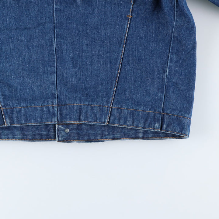Vintage 1970'S Key Imperial denim jacket, men's size L unclear blue type Vintage Second Hand
