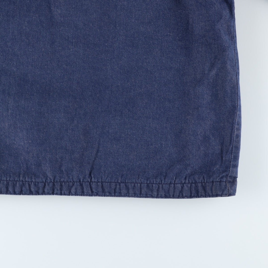 Vintage Bat-dyed Denim Coveralls, Men's Size L unclear navy blue type Vintage Second Hand