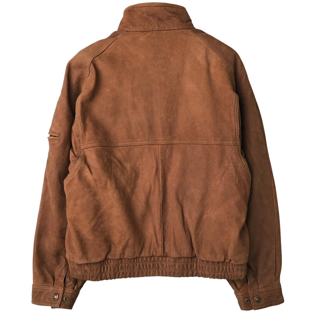 Wilsons Adventure Bound stand-collar padded leather jacket, men's size L, vintage genuine leather brown type Vintage Second Hand