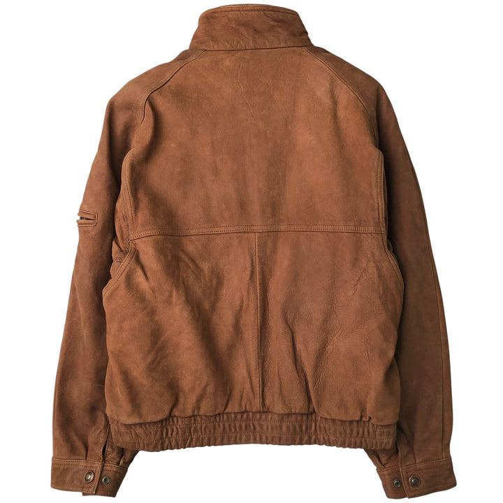 Wilsons Adventure Bound stand-collar padded leather jacket, men's size L, vintage genuine leather brown type Vintage Second Hand