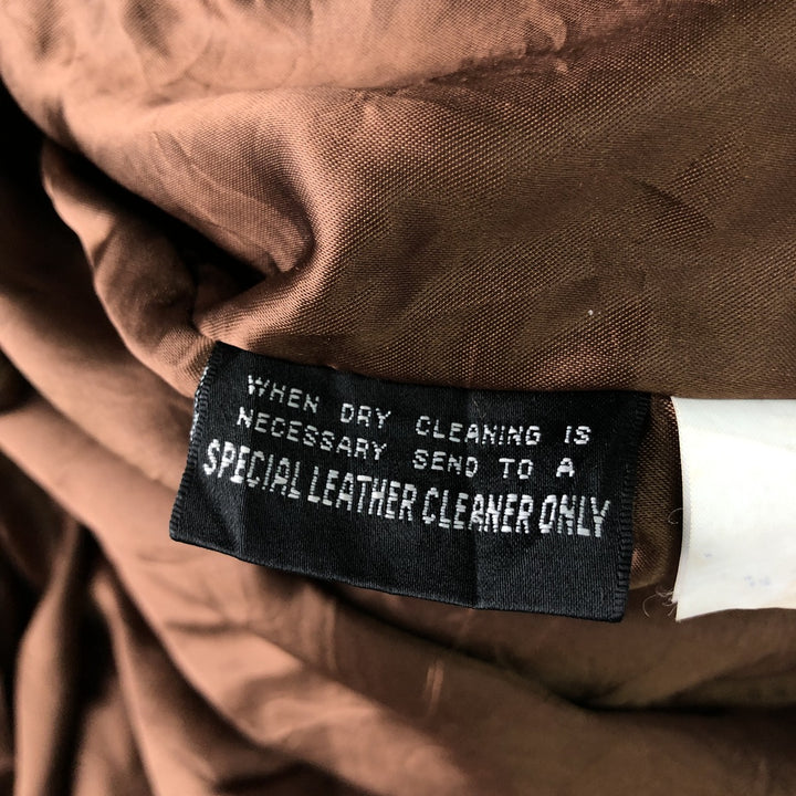 Wilsons Adventure Bound stand-collar padded leather jacket, men's size L, vintage genuine leather brown type Vintage Second Hand