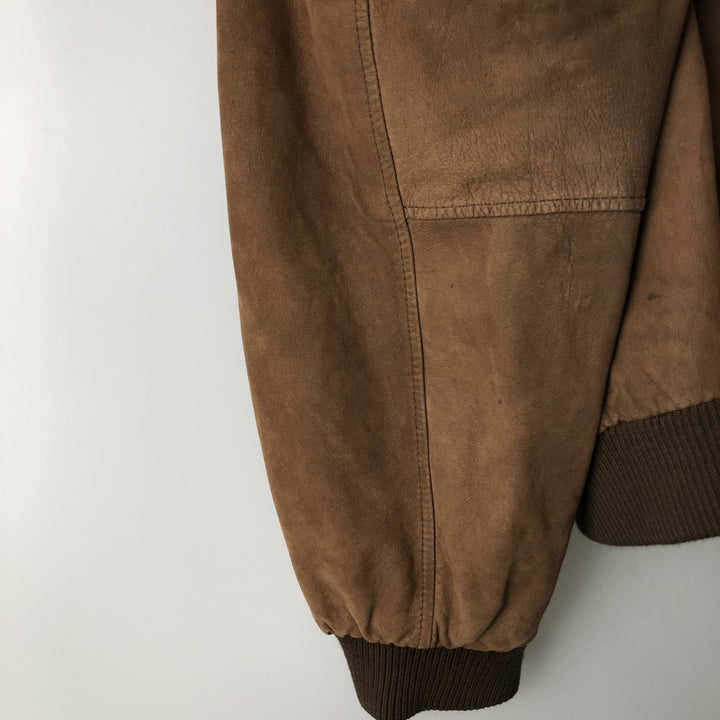 Wilsons Adventure Bound Padded Leather Flight Jacket, Men's, Size XL, Vintage genuine leather brown type Vintage Second Hand
