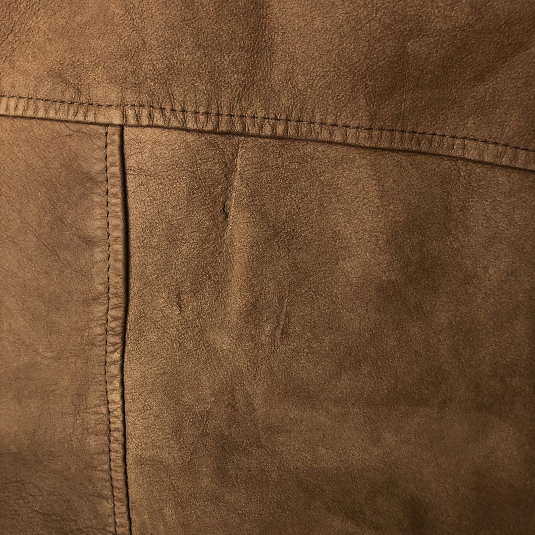 Wilsons Adventure Bound Padded Leather Flight Jacket, Men's, Size XL, Vintage genuine leather brown type Vintage Second Hand