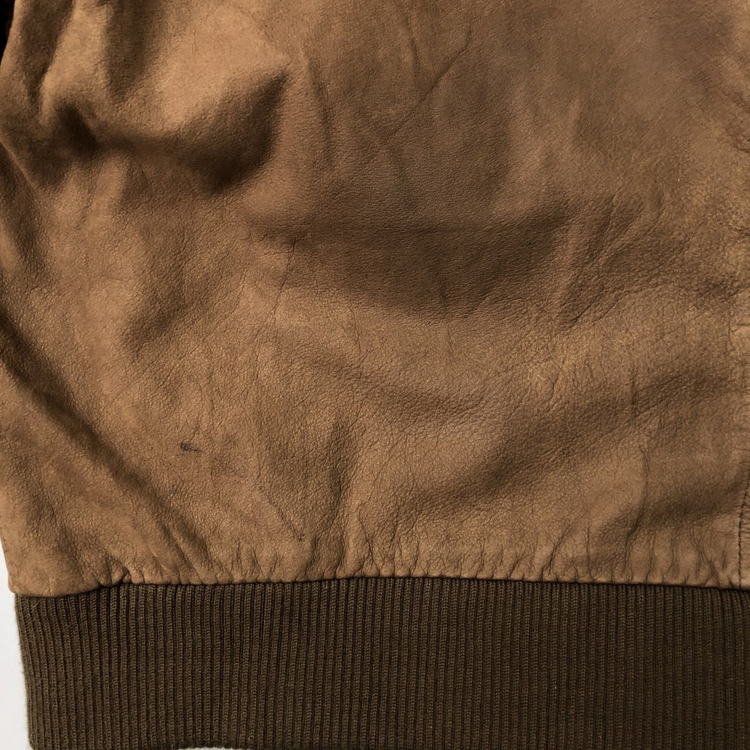 Wilsons Adventure Bound Padded Leather Flight Jacket, Men's, Size XL, Vintage genuine leather brown type Vintage Second Hand