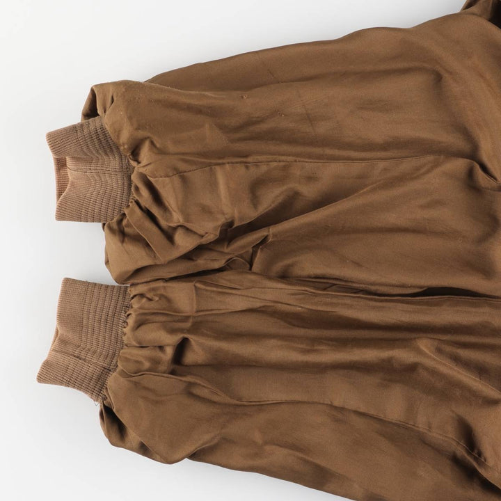 Suede leather blouson, men's size XL genuine leather brown type Vintage Second Hand