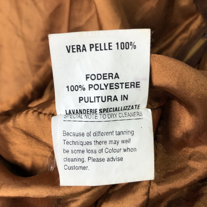 Balster Jacket, Suede Leather Blouson, Men's Size L Genuine Leather Suede Leather brown type Vintage Second Hand