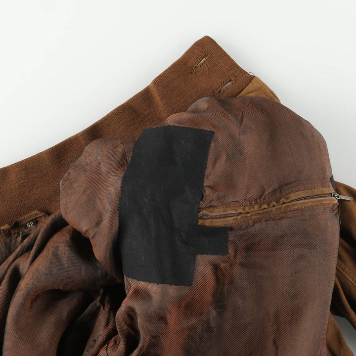 Balster Jacket, Suede Leather Blouson, Men's Size L unclear brown type Vintage Second Hand