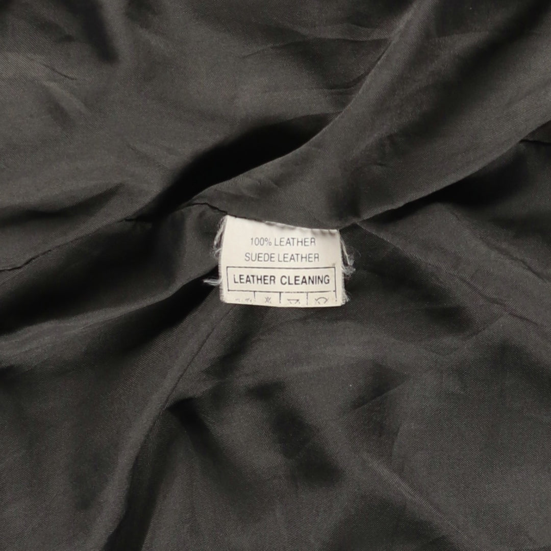 FREE LIVING Balster Jacket, Suede Leather Blouson, Men's XL Genuine Leather Suede Leather Khaki type brown Vintage Second Hand