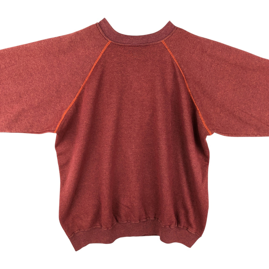 Vintage 90'S Denver Broncos NFL Trench Print Sweatshirt, Made in USA, Men's Size XL cotton red type reddish brown Vintage Second Hand