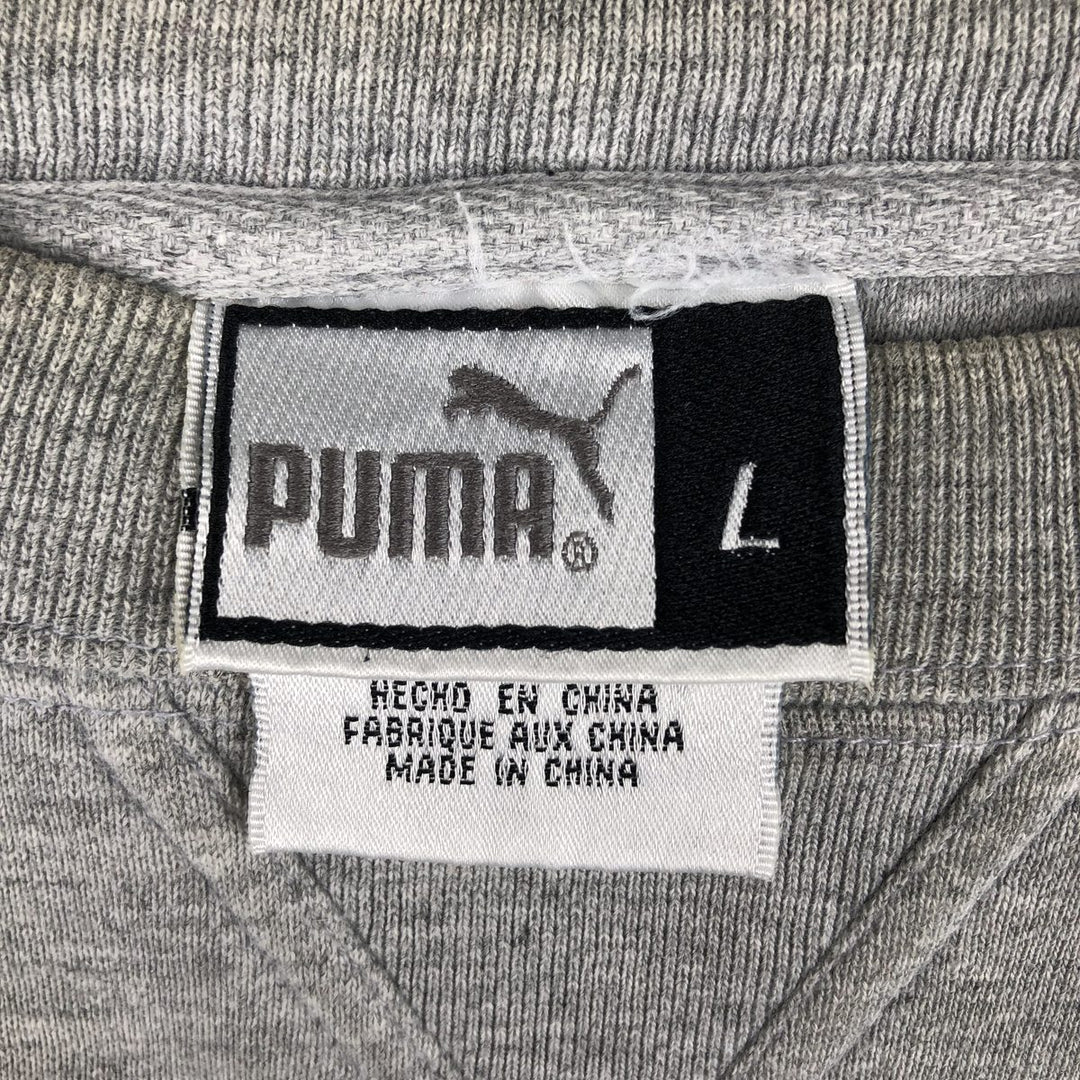 PUMA NFL PITTSBURGH STEELERS Sweatshirt, Men's Size L cotton gray type Vintage Second Hand