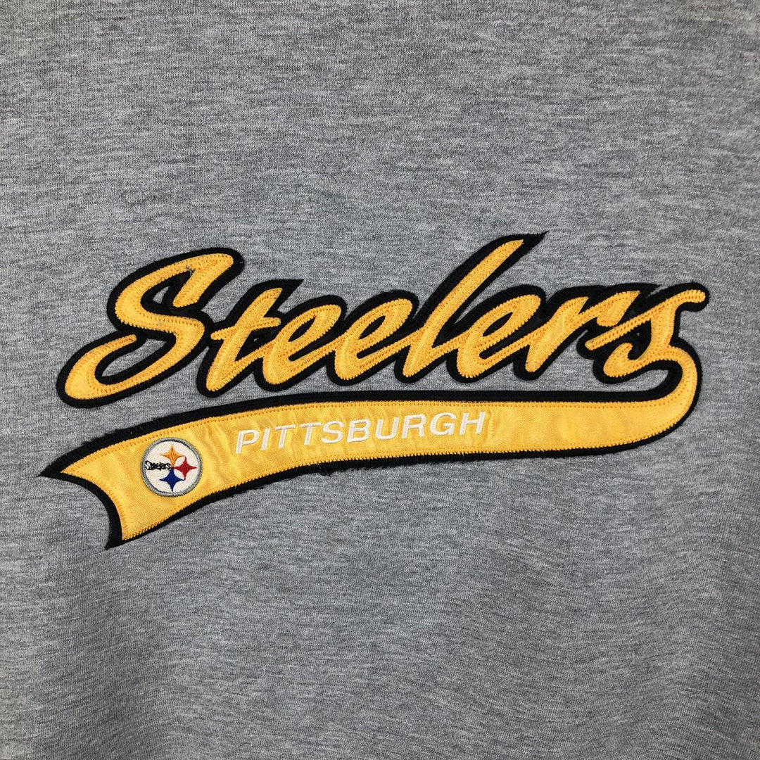 PUMA NFL PITTSBURGH STEELERS Sweatshirt, Men's Size L cotton gray type Vintage Second Hand