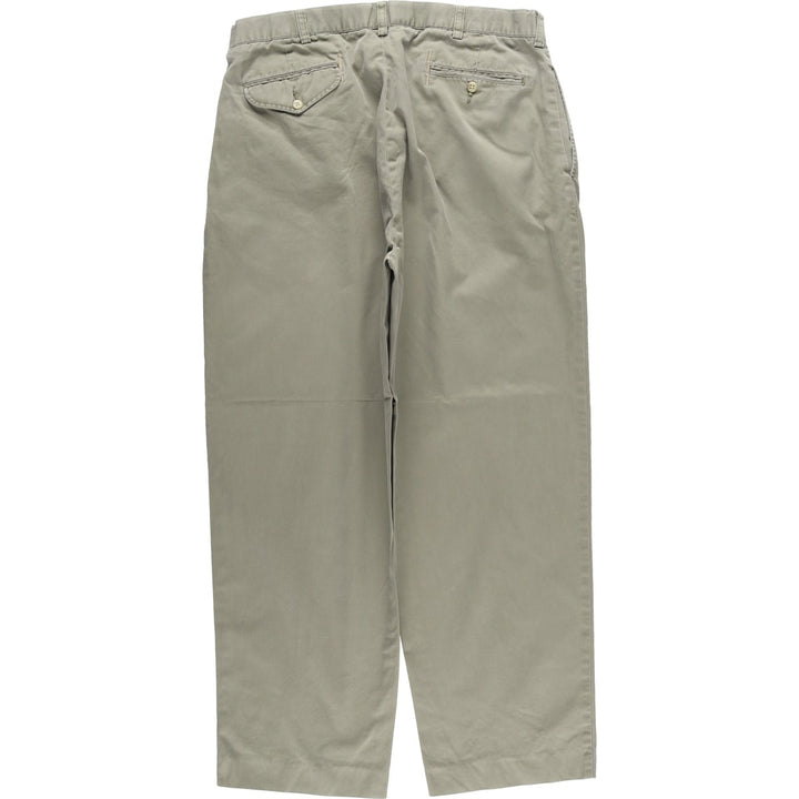 Ralph Lauren POLO by Ralph Lauren HAMMOND PANT, two-pleat chino pants, men's w36 equivalent cotton Khaki type Vintage Second Hand
