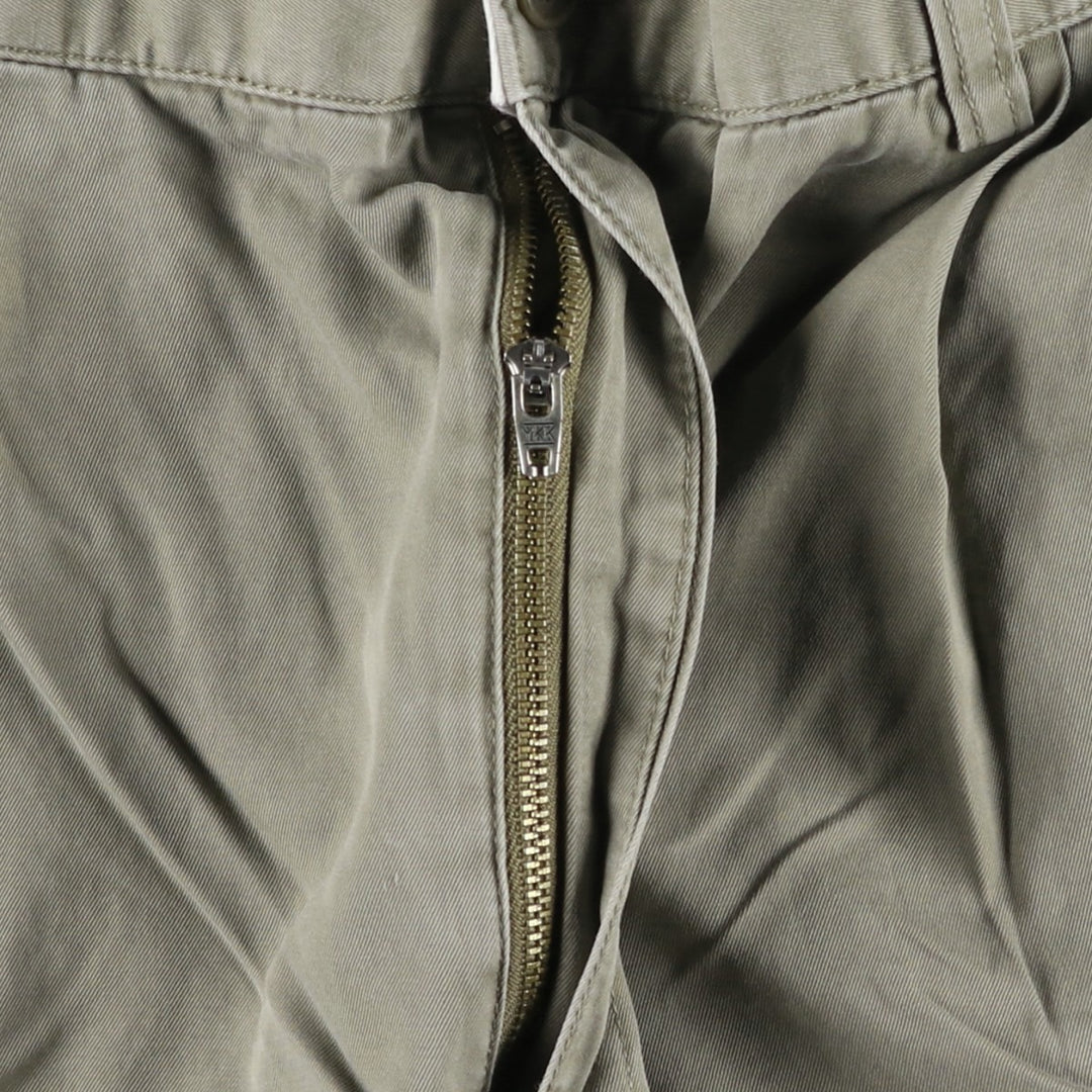 Ralph Lauren POLO by Ralph Lauren HAMMOND PANT, two-pleat chino pants, men's w36 equivalent cotton Khaki type Vintage Second Hand