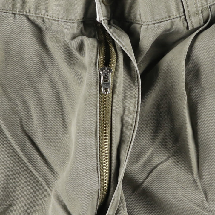 Ralph Lauren POLO by Ralph Lauren HAMMOND PANT, two-pleat chino pants, men's w36 equivalent cotton Khaki type Vintage Second Hand