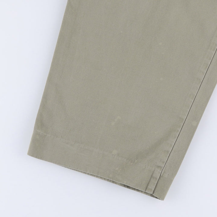Ralph Lauren POLO by Ralph Lauren HAMMOND PANT, two-pleat chino pants, men's w36 equivalent cotton Khaki type Vintage Second Hand