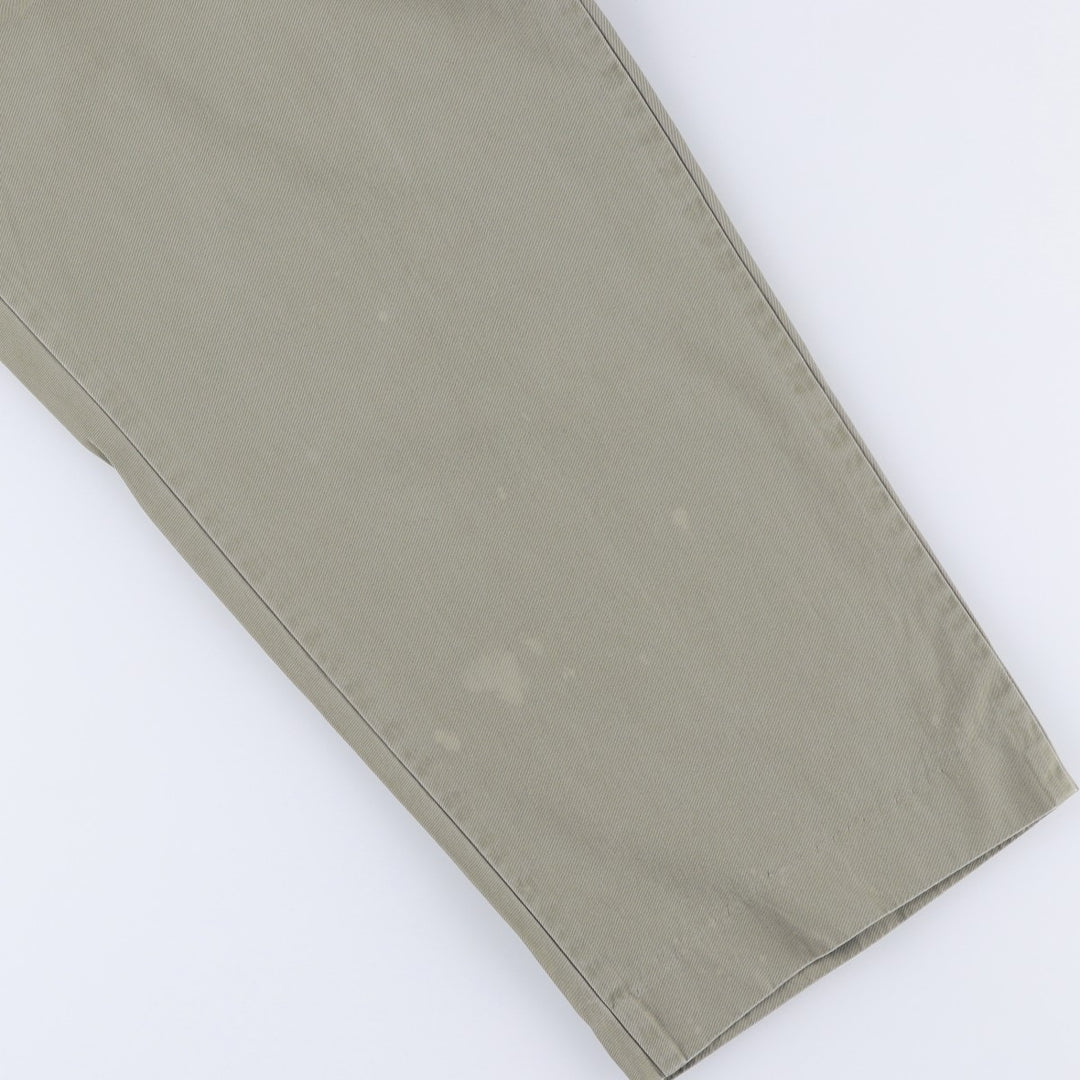 Ralph Lauren POLO by Ralph Lauren HAMMOND PANT, two-pleat chino pants, men's w36 equivalent cotton Khaki type Vintage Second Hand
