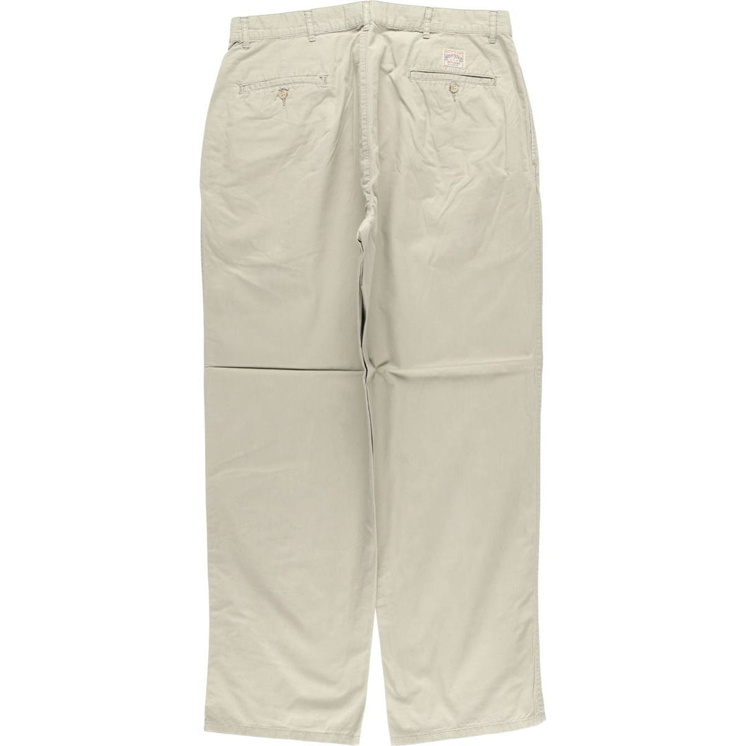 Ralph Lauren POLO by Ralph Lauren Two-pleat Chino Pants for Men, W35 cotton Khaki type sage green Vintage Second Hand