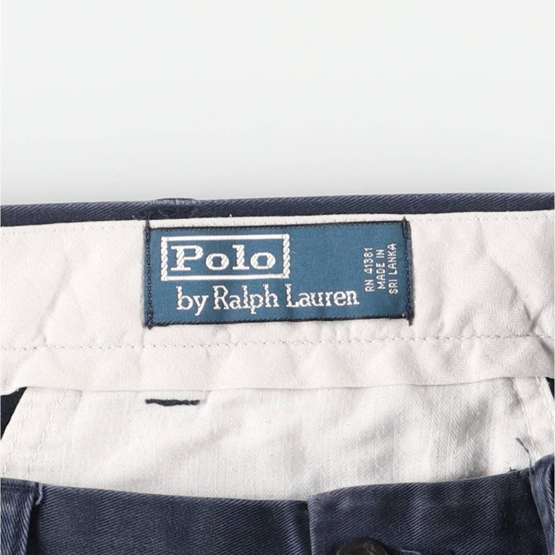 Ralph Lauren POLO by Ralph Lauren Classic Fit Chino Pants, Men's, Size W34 cotton navy blue type Vintage Second Hand