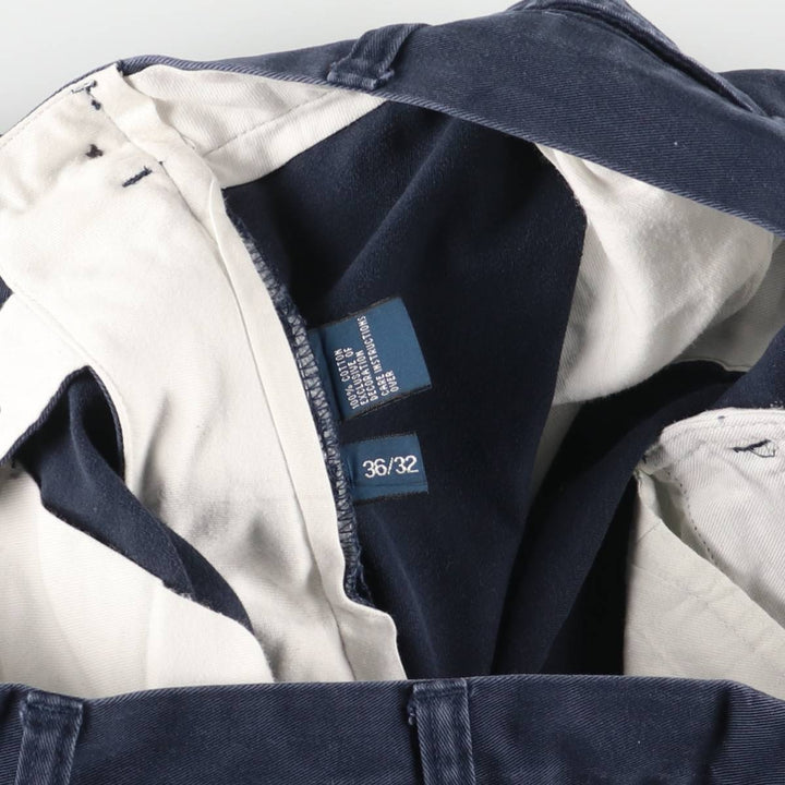 Ralph Lauren POLO by Ralph Lauren PROSPECT chino pants, men's size W35 cotton navy blue type Vintage Second Hand