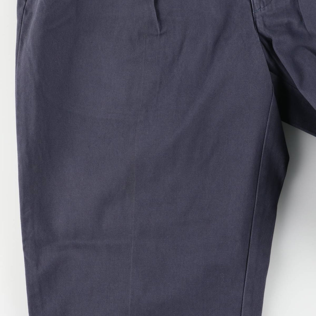 Ralph Lauren Polo Ralph Lauren Andrew Pant Two-pleat Chino Pants Men's Size W34 cotton navy blue type Vintage Second Hand