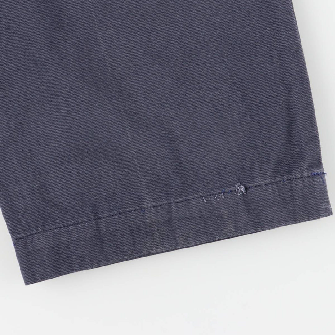 Ralph Lauren Polo Ralph Lauren Andrew Pant Two-pleat Chino Pants Men's Size W34 cotton navy blue type Vintage Second Hand