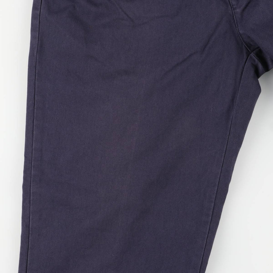 Ralph Lauren Polo Ralph Lauren Andrew Two-pleat Chino Pants Men's Size W34 cotton navy blue type Vintage Second Hand