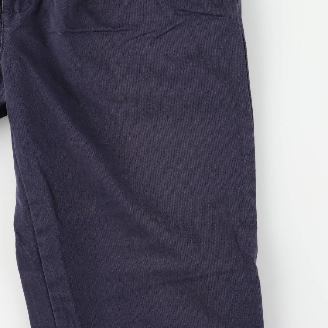 Ralph Lauren Polo Ralph Lauren Andrew Two-pleat Chino Pants Men's Size W34 cotton navy blue type Vintage Second Hand
