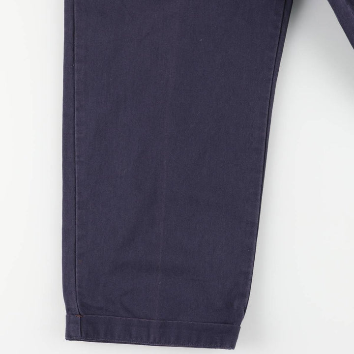 Ralph Lauren Polo Ralph Lauren Andrew Two-pleat Chino Pants Men's Size W34 cotton navy blue type Vintage Second Hand