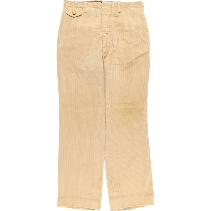 1980'S Haggar Gallery Wide Ribbed Corduroy Pants, Men's, Vintage, Size W33 unclear brown type Vintage Second Hand