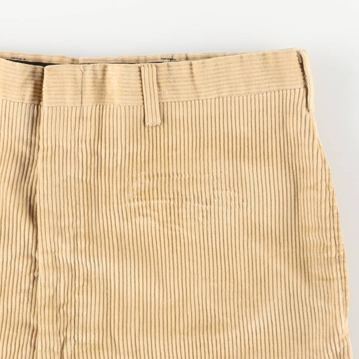 1980'S Haggar Gallery Wide Ribbed Corduroy Pants, Men's, Vintage, Size W33 unclear brown type Vintage Second Hand
