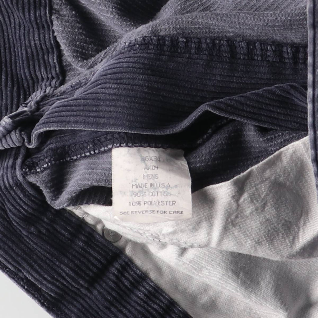 Vintage LLBean Double L corduroy pants from the 1980'S and 1990s, made in the USA, men's size W36. cotton navy blue type Vintage Second Hand