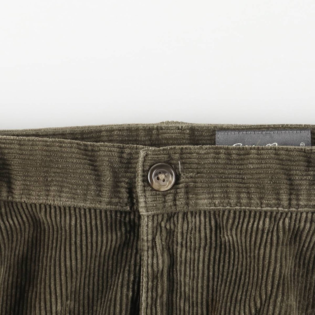 2000'S Eddie Bauer Two-pleat Corduroy Pants, Men's, Size W35 cotton brown type Vintage Second Hand
