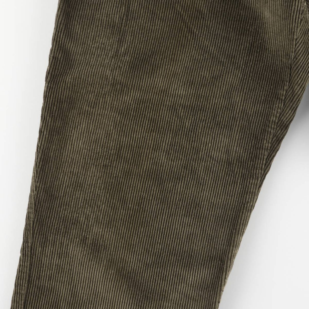 2000'S Eddie Bauer Two-pleat Corduroy Pants, Men's, Size W35 cotton brown type Vintage Second Hand