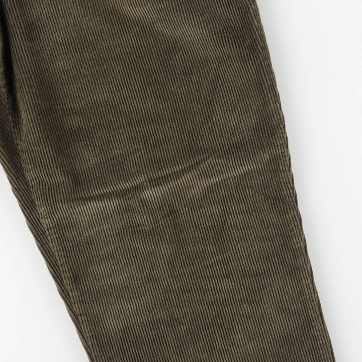 2000'S Eddie Bauer Two-pleat Corduroy Pants, Men's, Size W35 cotton brown type Vintage Second Hand