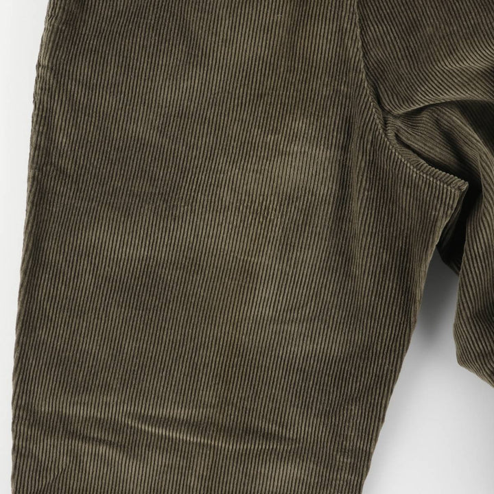 2000'S Eddie Bauer Two-pleat Corduroy Pants, Men's, Size W35 cotton brown type Vintage Second Hand
