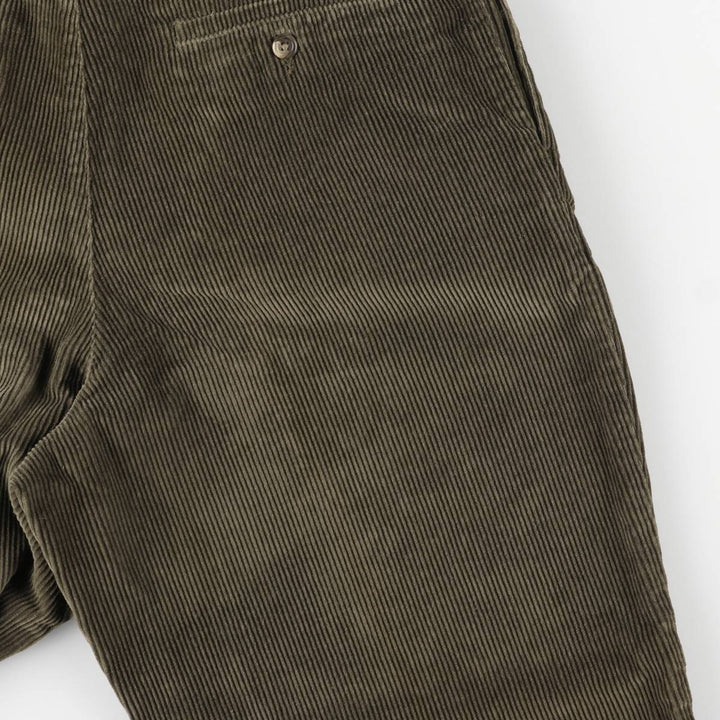 2000'S Eddie Bauer Two-pleat Corduroy Pants, Men's, Size W35 cotton brown type Vintage Second Hand