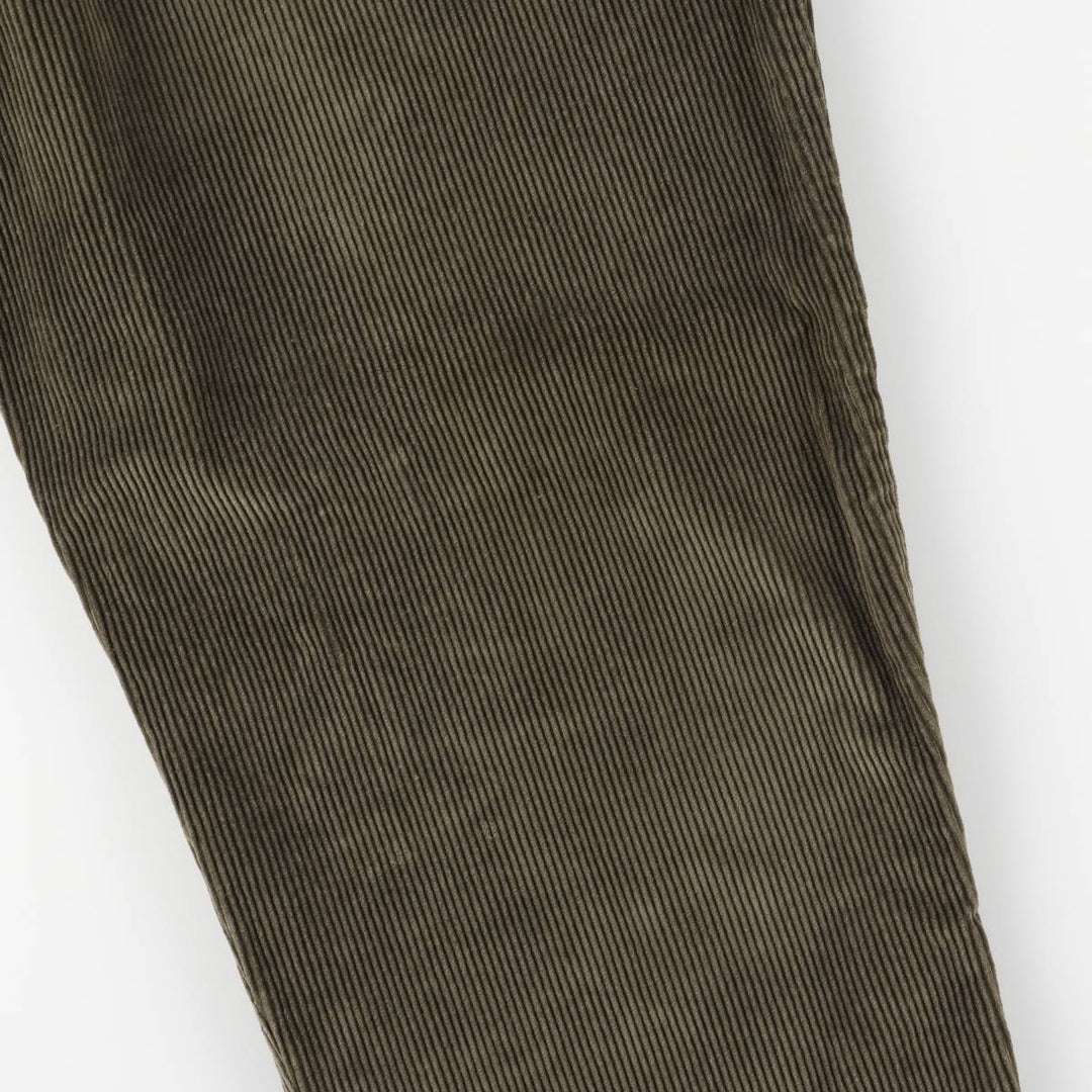 2000'S Eddie Bauer Two-pleat Corduroy Pants, Men's, Size W35 cotton brown type Vintage Second Hand