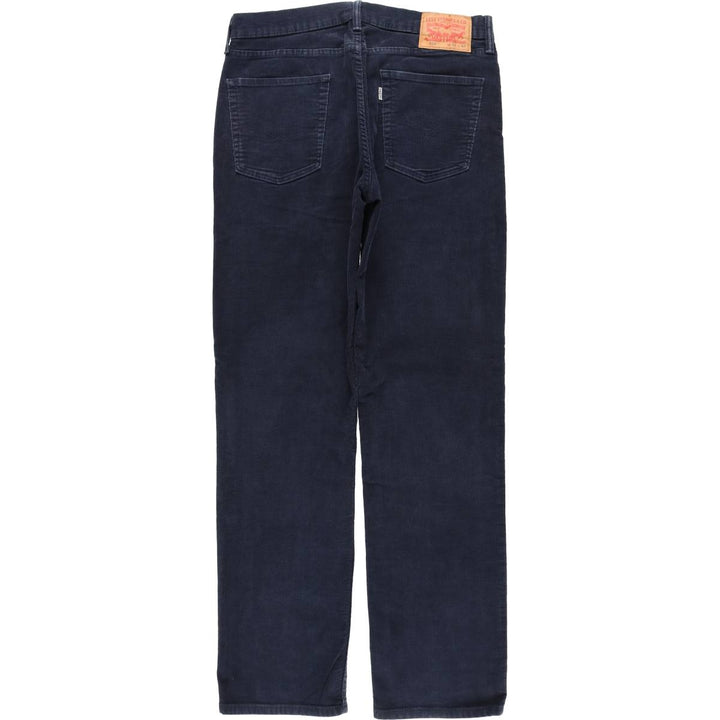 Levi's 514 Corduroy Pants, Men's, Size W34 cotton navy blue type Vintage Second Hand