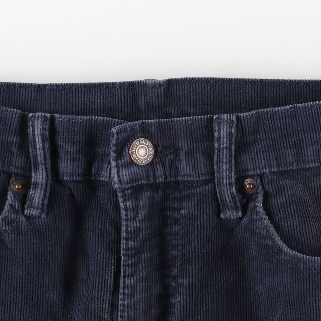 Levi's 514 Corduroy Pants, Men's, Size W34 cotton navy blue type Vintage Second Hand