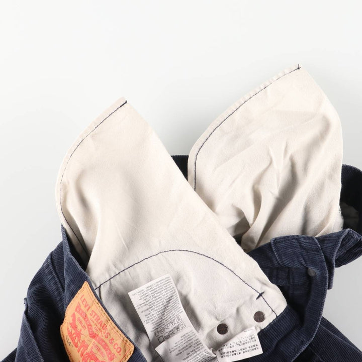 Levi's 514 Corduroy Pants, Men's, Size W34 cotton navy blue type Vintage Second Hand