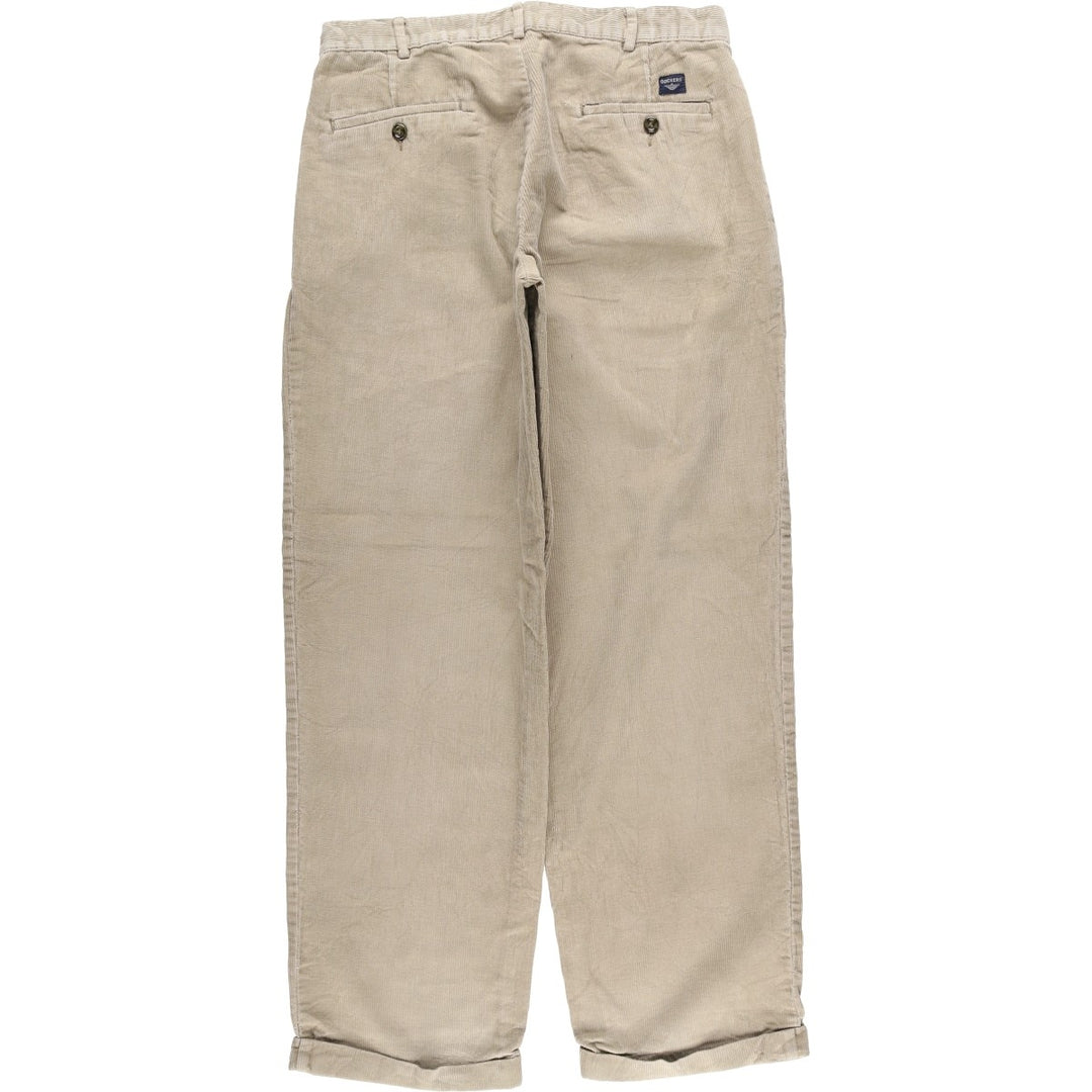 Dockers Two-pleat Corduroy Pants, Men's, Size W33 cotton Beige type Vintage Second Hand