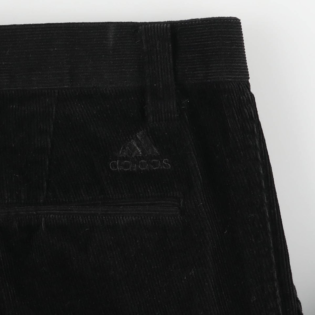 Adidas men's corduroy pants, size W33 unclear black type Vintage Second Hand