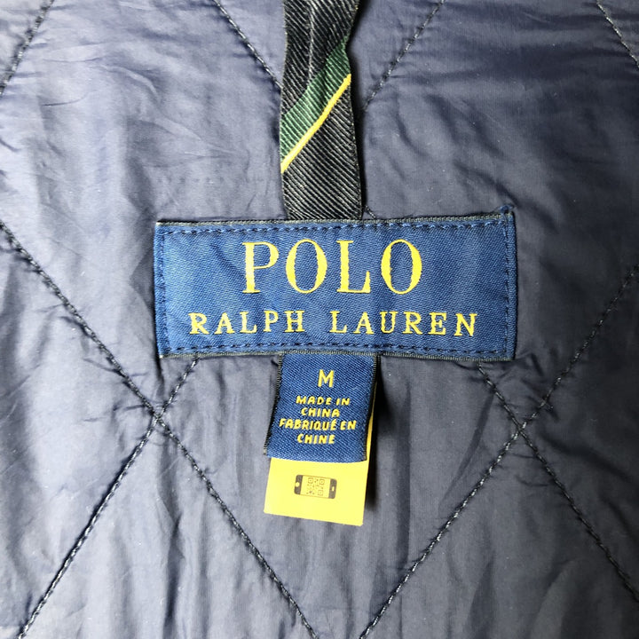 Ralph Lauren POLO RALPH LAUREN quilted jacket, men's size M recycled polyester navy blue type Vintage Second Hand
