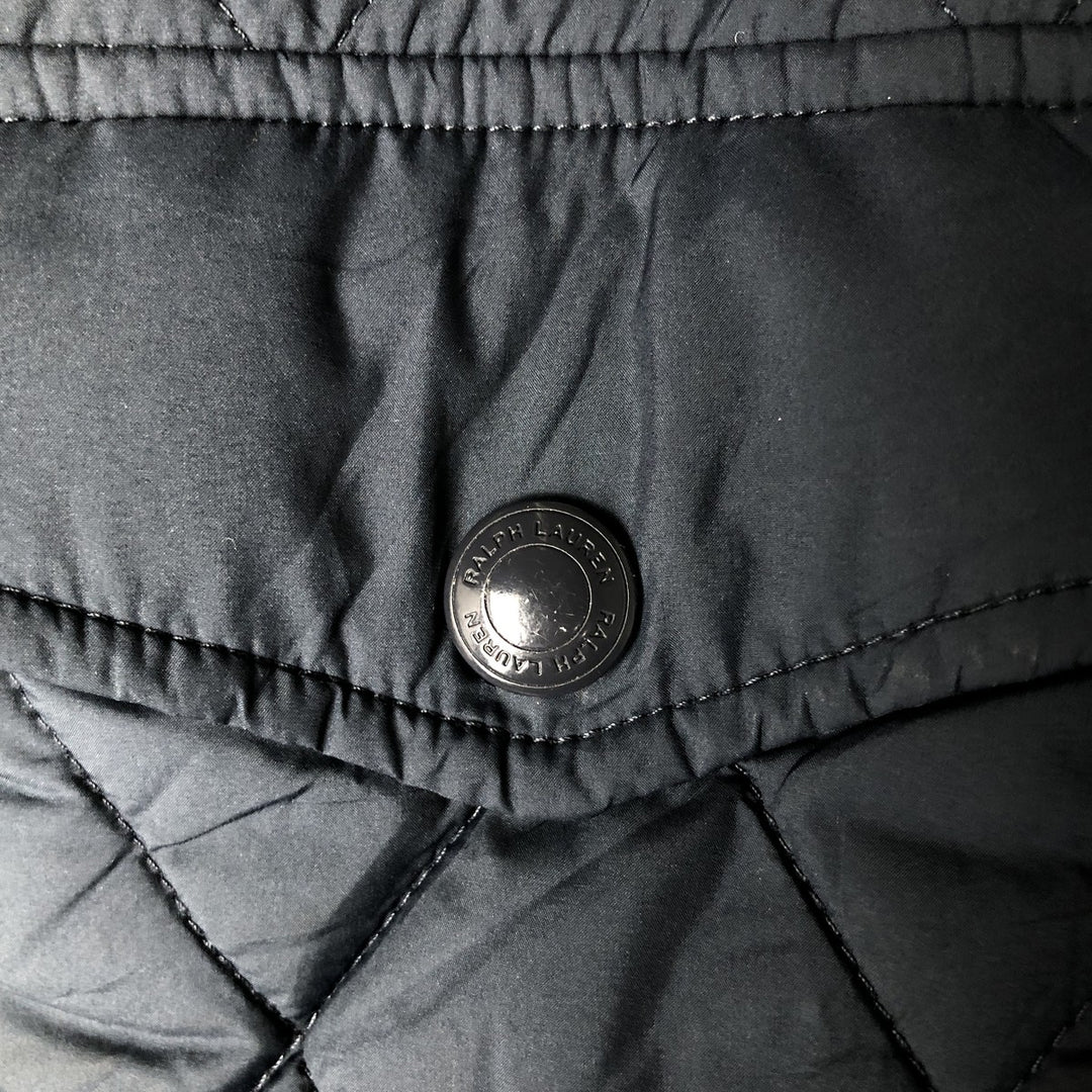 Ralph Lauren POLO RALPH LAUREN quilted jacket, men's size M recycled polyester navy blue type Vintage Second Hand