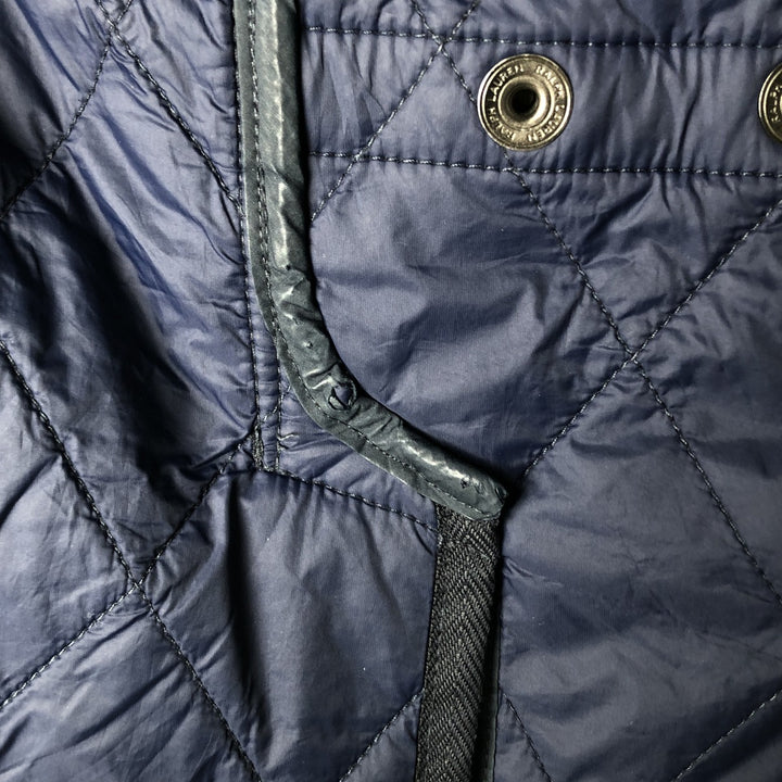 Ralph Lauren POLO RALPH LAUREN quilted jacket, men's size M recycled polyester navy blue type Vintage Second Hand