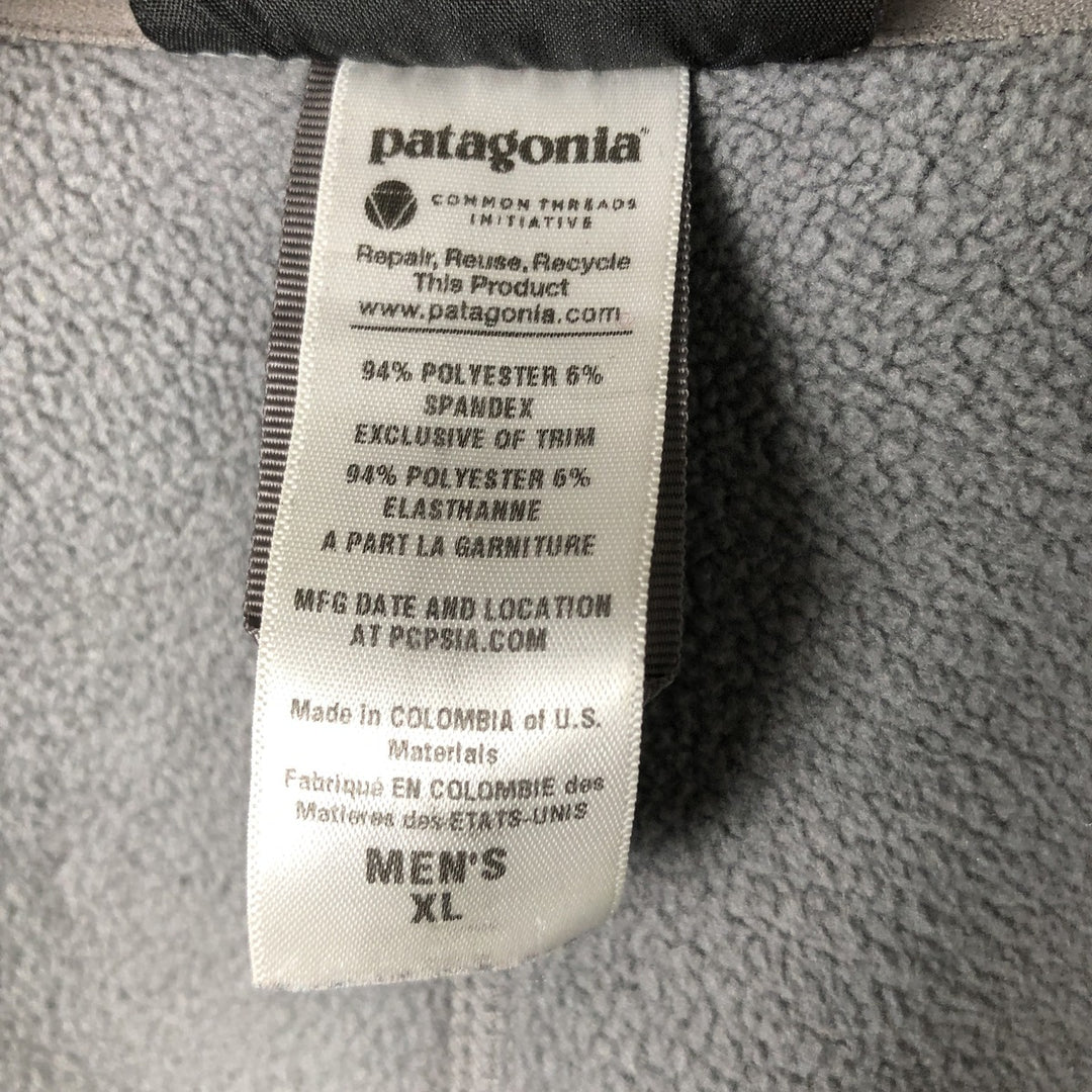Patagonia Piton Hybrid Jacket 31805SP13 Softshell Jacket, Men's XL polyester gray type Vintage Second Hand