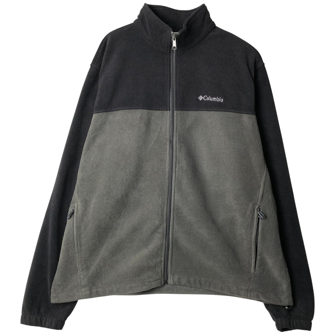Columbia fleece jacket, men's size XL polyester black type Vintage Second Hand