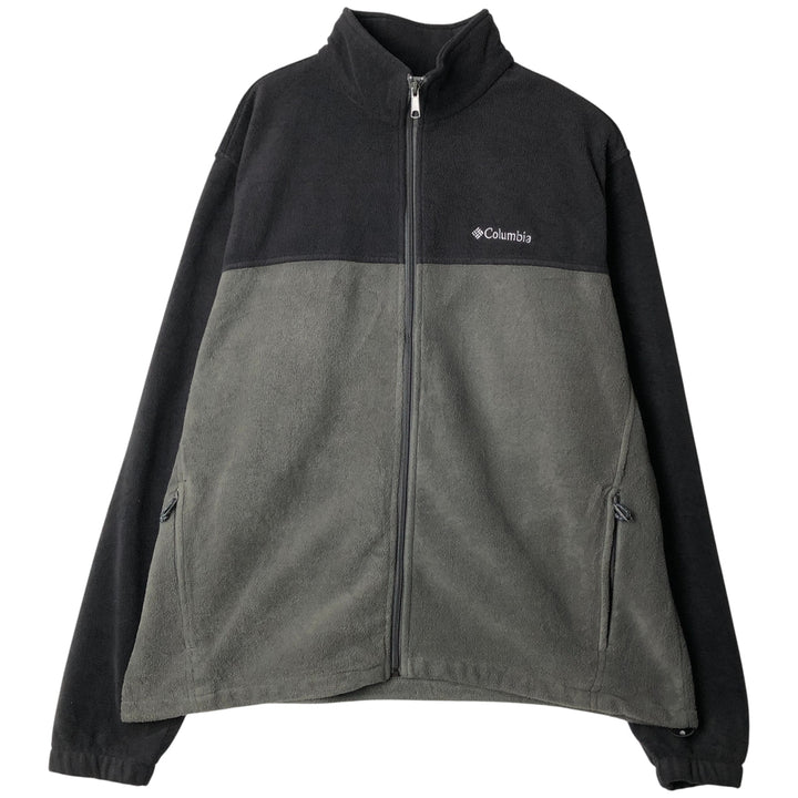 Columbia fleece jacket, men's size XL polyester black type Vintage Second Hand